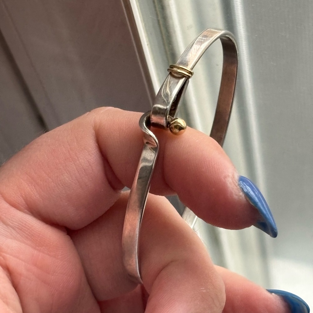 Retired Tiffany & Co Hook & Eye Ball Bracelet 18k 750 925